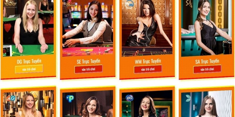 Dịch vụ casino trực tuyến hấp dẫn với 14 sảnh chơi